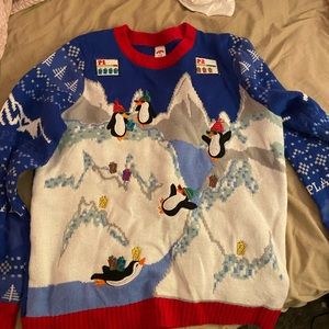 Christmas Sweater, Penguin Game.